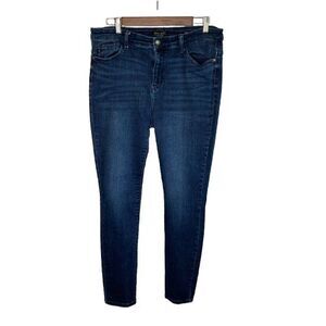 Judy Blue Women Aspen High Rise Skinny Jeans Size 32 x 28 Blue Dark Wash Stretch